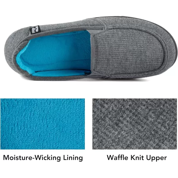 imageRockDove Womens TwoTone Hoodback Slipper with Removable InsoleDark Grey  Blue