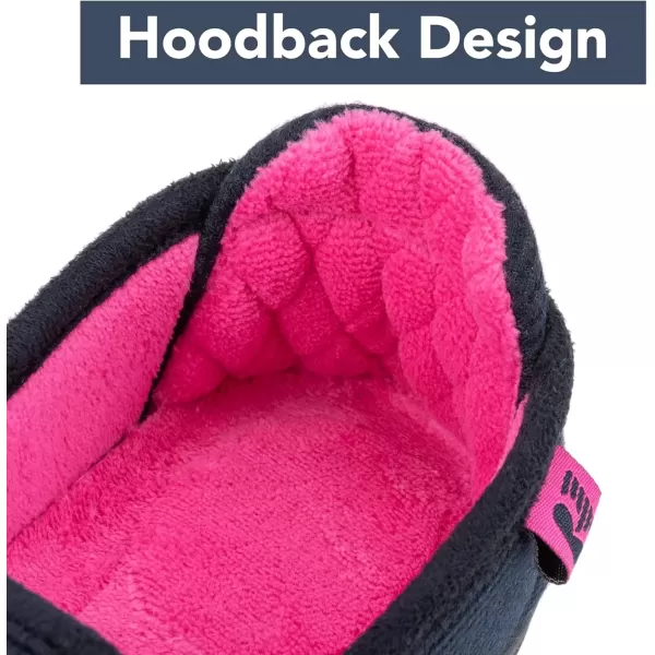 imageRockDove Womens TwoTone Hoodback Slipper with Removable InsoleDark NavyFuchsia