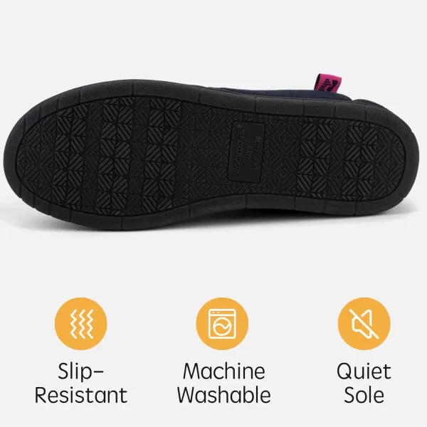 imageRockDove Womens TwoTone Hoodback Slipper with Removable InsoleDark NavyFuchsia