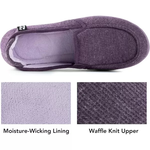 imageRockDove Womens TwoTone Hoodback Slipper with Removable InsoleEggplant
