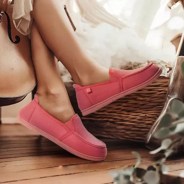 imageRockDove Womens TwoTone Hoodback Slipper with Removable InsoleHot Pink