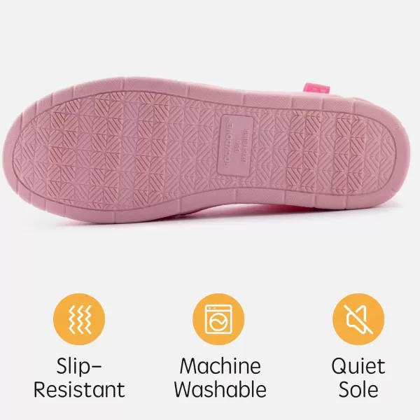 imageRockDove Womens TwoTone Hoodback Slipper with Removable InsoleHot Pink