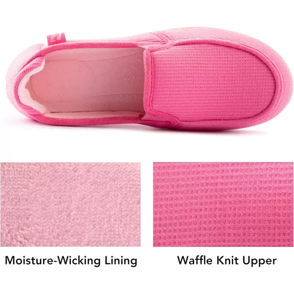 imageRockDove Womens TwoTone Hoodback Slipper with Removable InsoleHot Pink