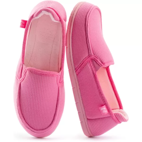 imageRockDove Womens TwoTone Hoodback Slipper with Removable InsoleHot Pink