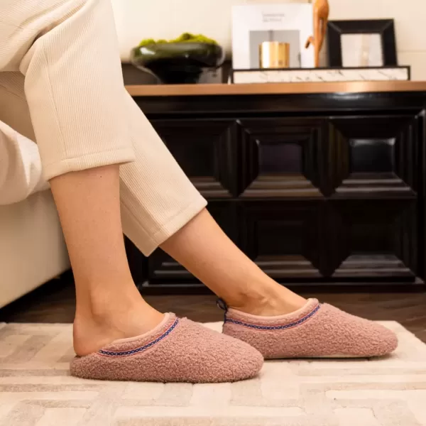 imageRockDove 2 Pairs Womens Slippers Teddy Fleece Lavender US 910 ampamp Serenity Foxy Pink US 10