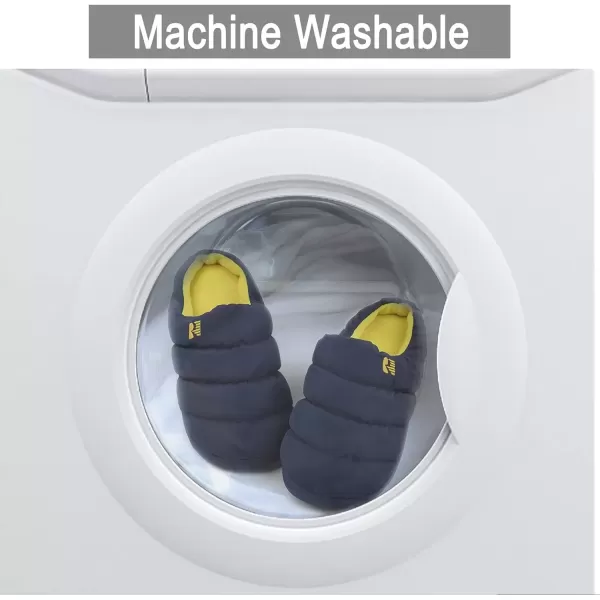 imageRockDove Mens Campground Memory Foam Down SlipperBlueMaize