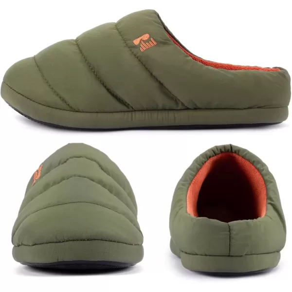 imageRockDove Mens Campground Memory Foam Down SlipperHunter Green