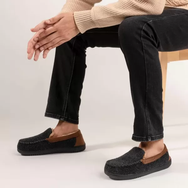 imageRockDove Set of 2 Pairs  Mens Hearthfire Memory Foam Moc Slipper Size 11 Men Black Womens Trapper Moc Memory Foam Slipper Size 95105 Women Burgundy