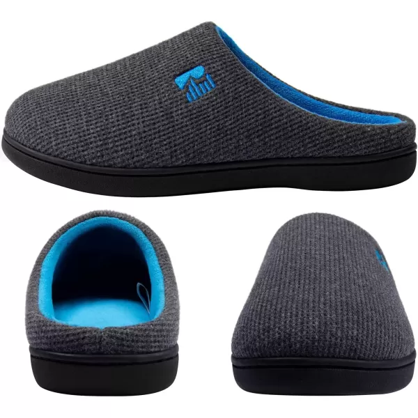 imageRockDove Set of 2 Pairs  Mens Original TwoTone Memory Foam Slipper Size 1112 Men Dark gray Womens Original TwoTone Memory Foam Slipper Size 910 Women Eggplant