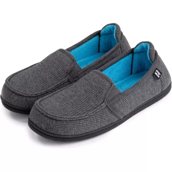 imageRockDove Set of 2 Pairs  US Size 7 Womens Trapper Moc Coffee Womens TwoTone Hoodback Slipper with Removable Insole Dark Grey