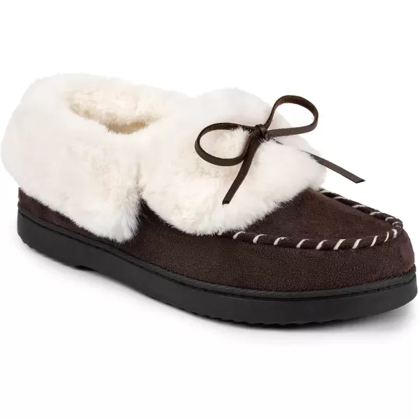 imageRockDove Set of 2 Pairs  US Size 7 Womens Trapper Moc Coffee Womens TwoTone Hoodback Slipper with Removable Insole Dark Grey