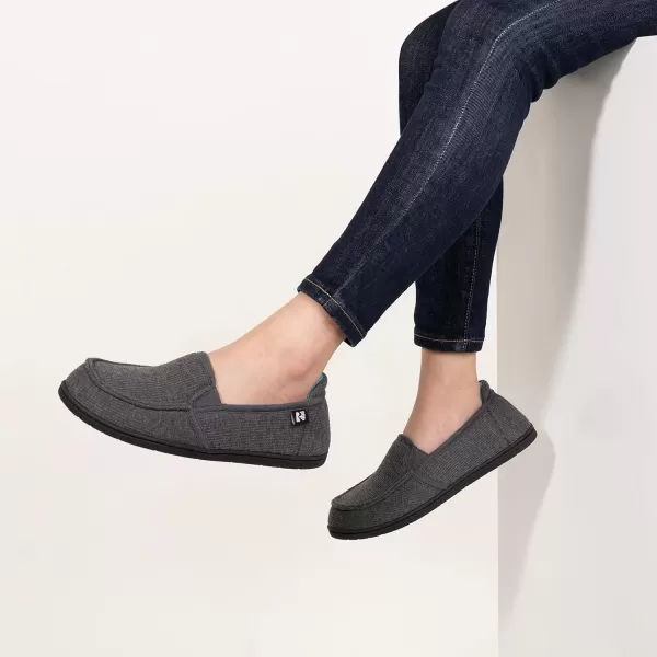 imageRockDove Set of 2 Pairs  US Size 9 Womens TwoTone Hoodback Slipper with Removable Insole Dark grey Womens Original TwoTone Memory Foam Slipper Eggplant