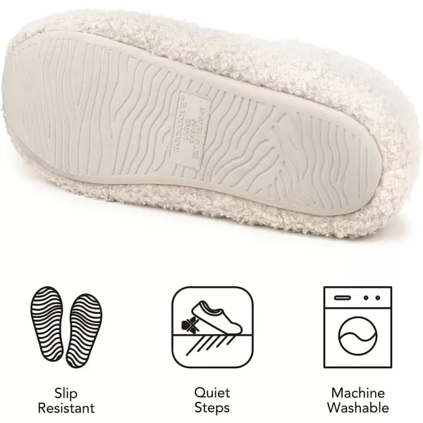 imageRockDove Set of 2 Pairs Womens Teddy Fleece Closed Back Indoor Slipper US Size 56 Off White Womens Serenity Closed Back Slipper US Size 6 Beige