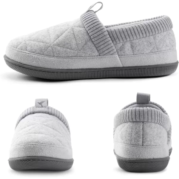imageRockDove Womens Knit Cuff Closed Back SlipperGrey