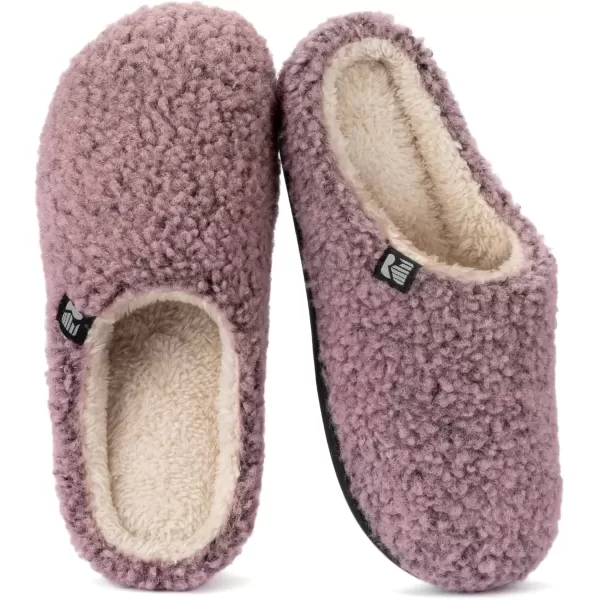 imageRockDove Womens Plush Retreat Sherpa Fleece Clog SlipperPink Crepe