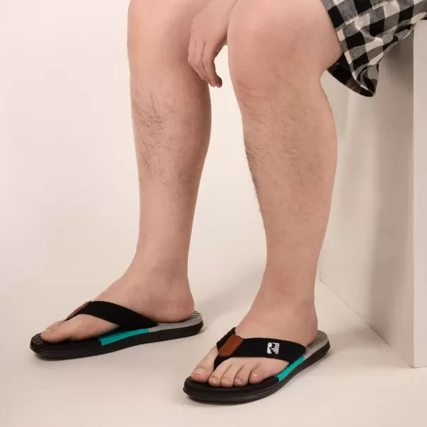imageRockDove Mens Pierside ColorBlocking FlipFlopTurquoiseBlack