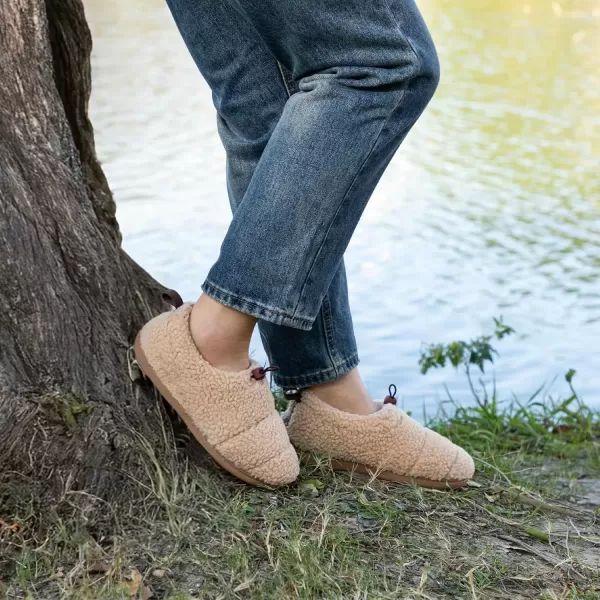 imageRockDove Womens Camper Moc Slipper with Sherpa FleeceBeige