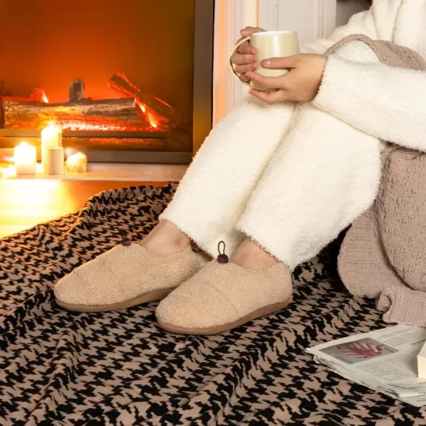 imageRockDove Womens Camper Moc Slipper with Sherpa FleeceBeige