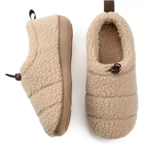 imageRockDove Womens Camper Moc Slipper with Sherpa FleeceBeige