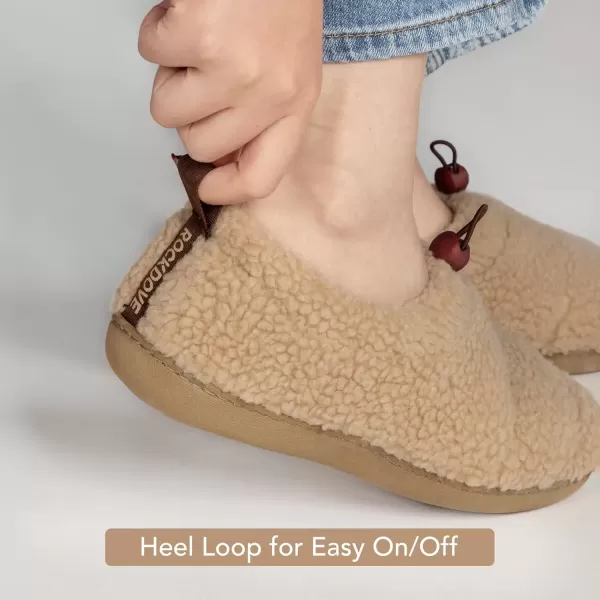 imageRockDove Womens Camper Moc Slipper with Sherpa FleeceBeige
