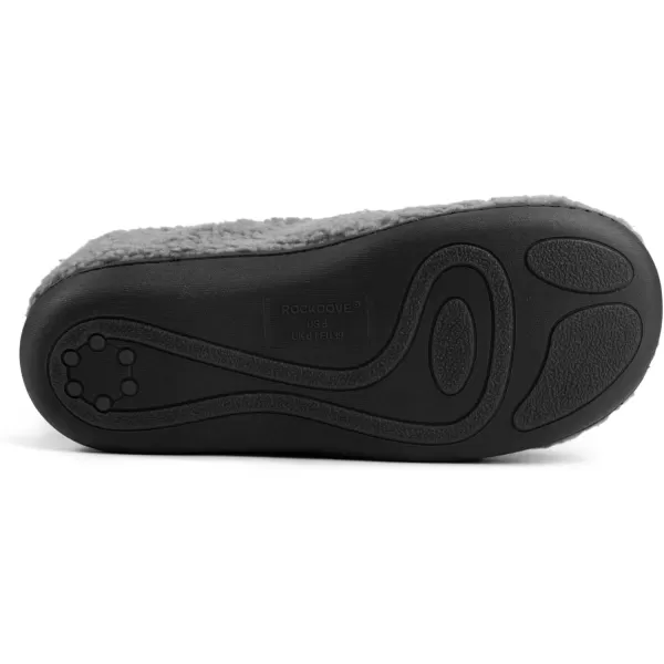 imageRockDove Womens Camper Moc Slipper with Sherpa FleeceDark Gray