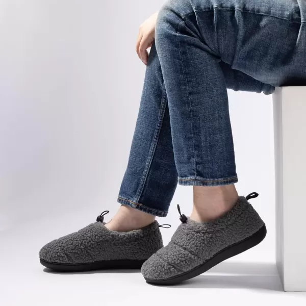 imageRockDove Womens Camper Moc Slipper with Sherpa FleeceDark Gray