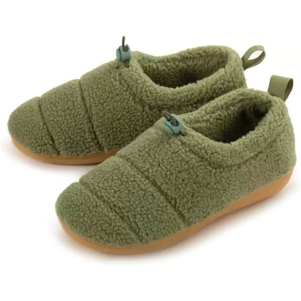 imageRockDove Womens Camper Moc Slipper with Sherpa FleeceMoss Green
