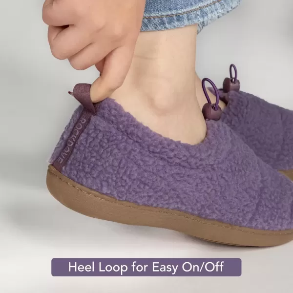 imageRockDove Womens Camper Moc Slipper with Sherpa FleecePurple