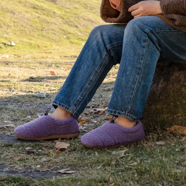 imageRockDove Womens Camper Moc Slipper with Sherpa FleecePurple