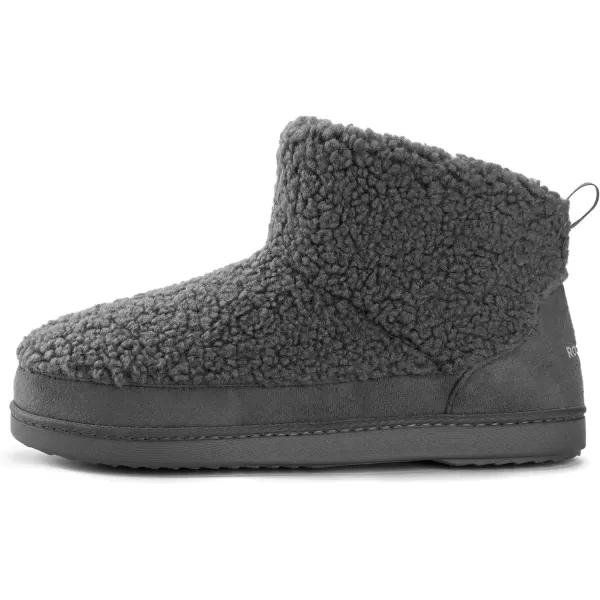 imageRockDove Womens Cloudwrap Sherpa Fleece BootieDark Grey