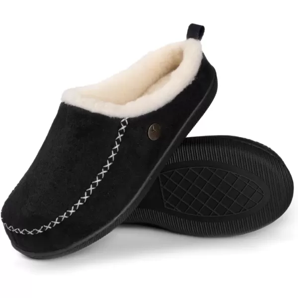 imageRockDove Womens Dakota Faux Shearling Lined SlipOnBlack