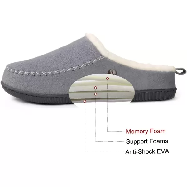 imageRockDove Womens Dakota Faux Shearling Lined SlipOnCloud Grey