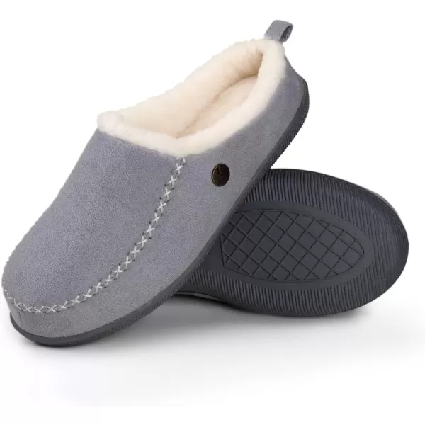 imageRockDove Womens Dakota Faux Shearling Lined SlipOnCloud Grey