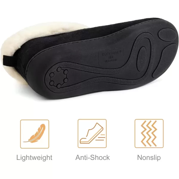 imageRockDove Womens Faux Suede Memory Foam Comfort BootieBlack
