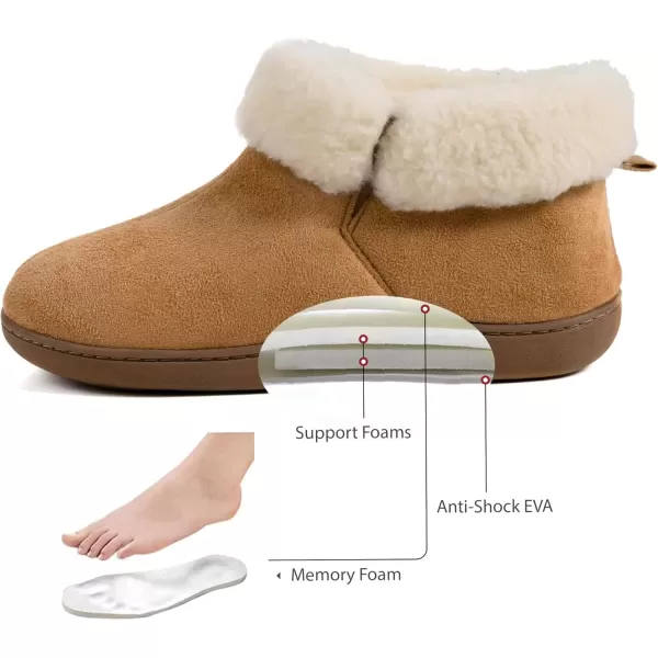 imageRockDove Womens Faux Suede Memory Foam Comfort BootieTan