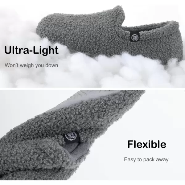 imageWomens Closed Back Fleece Slipper with Memory FoamDark Gray