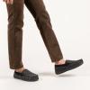 imageRockDove Mens Sherpa Lined Memory Foam Moc SlipperBlack