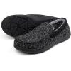 imageRockDove Mens Sherpa Lined Memory Foam Moc SlipperBlack