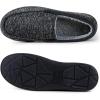 imageRockDove Mens Sherpa Lined Memory Foam Moc SlipperBlack