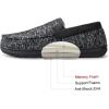 imageRockDove Mens Sherpa Lined Memory Foam Moc SlipperBlack