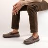 imageRockDove Mens Sherpa Lined Memory Foam Moc SlipperCoffee