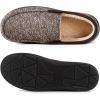 imageRockDove Mens Sherpa Lined Memory Foam Moc SlipperCoffee
