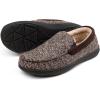 imageRockDove Mens Sherpa Lined Memory Foam Moc SlipperCoffee