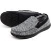 imageRockDove Mens Sherpa Lined Memory Foam Moc SlipperSlate Grey