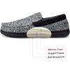 imageRockDove Mens Sherpa Lined Memory Foam Moc SlipperSlate Grey