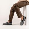 imageRockDove Mens Sherpa Lined Memory Foam Moc SlipperSlate Grey
