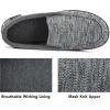 imageRockDove Mens SoftStride Knit Moc SlipperLight Gray