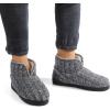 imageRockDove Mens Sweater Knit Bootie Slipper with Memory FoamCharcoal
