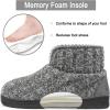 imageRockDove Mens Sweater Knit Bootie Slipper with Memory FoamCharcoal