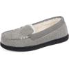 imageRockDove Womens Chenille Winter Lined Moc SlipperLight Grey